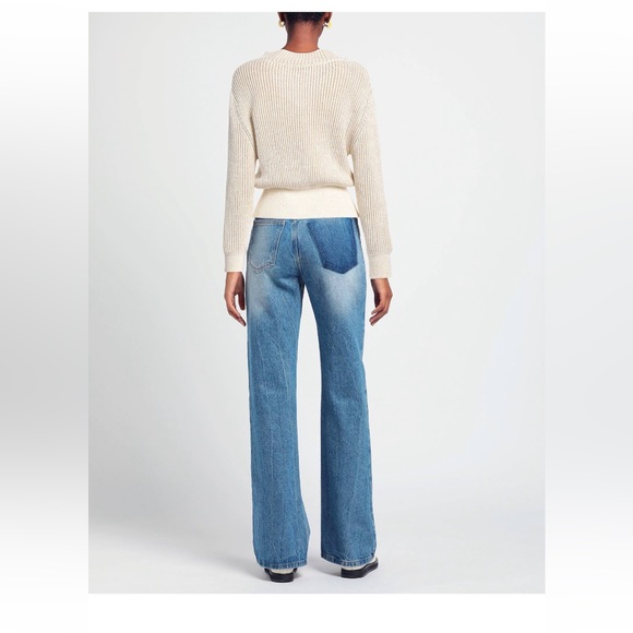 Vanessa Scott cream and gold sweater, NWT, Small - Picture 3 of 4